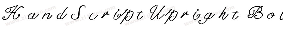 HandScriptUpright Bold字体转换
